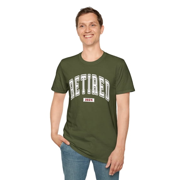 Retirement 2024, Gildan Unisex Softstyle TShirt, Retired Graphic Tee, S-3XL