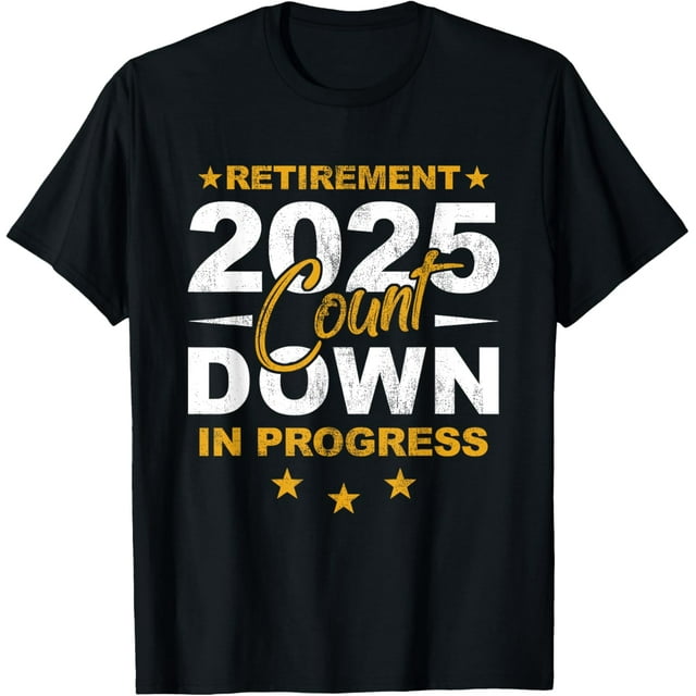 Retirement 2025 Count Down In Progress Retiring Vintage TShirt