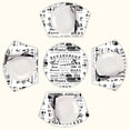 thumbnail image 1 of Retirement Apparel Round Table Placemats Set Of 5 Wedge Table Mats Washable Heat Resistant Place Mat For Dining Table Kitchen Farmhouse Restaurant, 1 of 6
