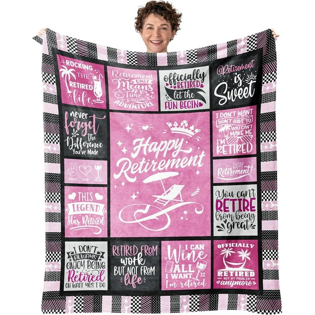 Retirement Blanket Retirement Gifts for Women 2024 Best Retirement