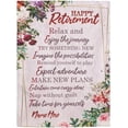 thumbnail image 1 of Retirement Blanket Personalized Happy Retirement Gifts for Women Men Soft Throw Blanket Best Retirement Gifts for Mom Dad Grandma Grandpa Boss Coworkers Friends Farewell Gifts Retire Party Gifts AA5, 1 of 5