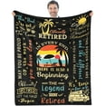thumbnail image 1 of Retirement Blanket, Retirement Gifts for Women 2024, Cool Retirement Gifts, Retirement Blanket for Woman, Retired Gifts for Women, Best Retired Gifts for Coworker, 50"x60", 1 of 5