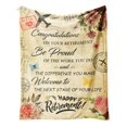 Retirement Blanket for Women 2022 Happy Retirement Throw Blanket