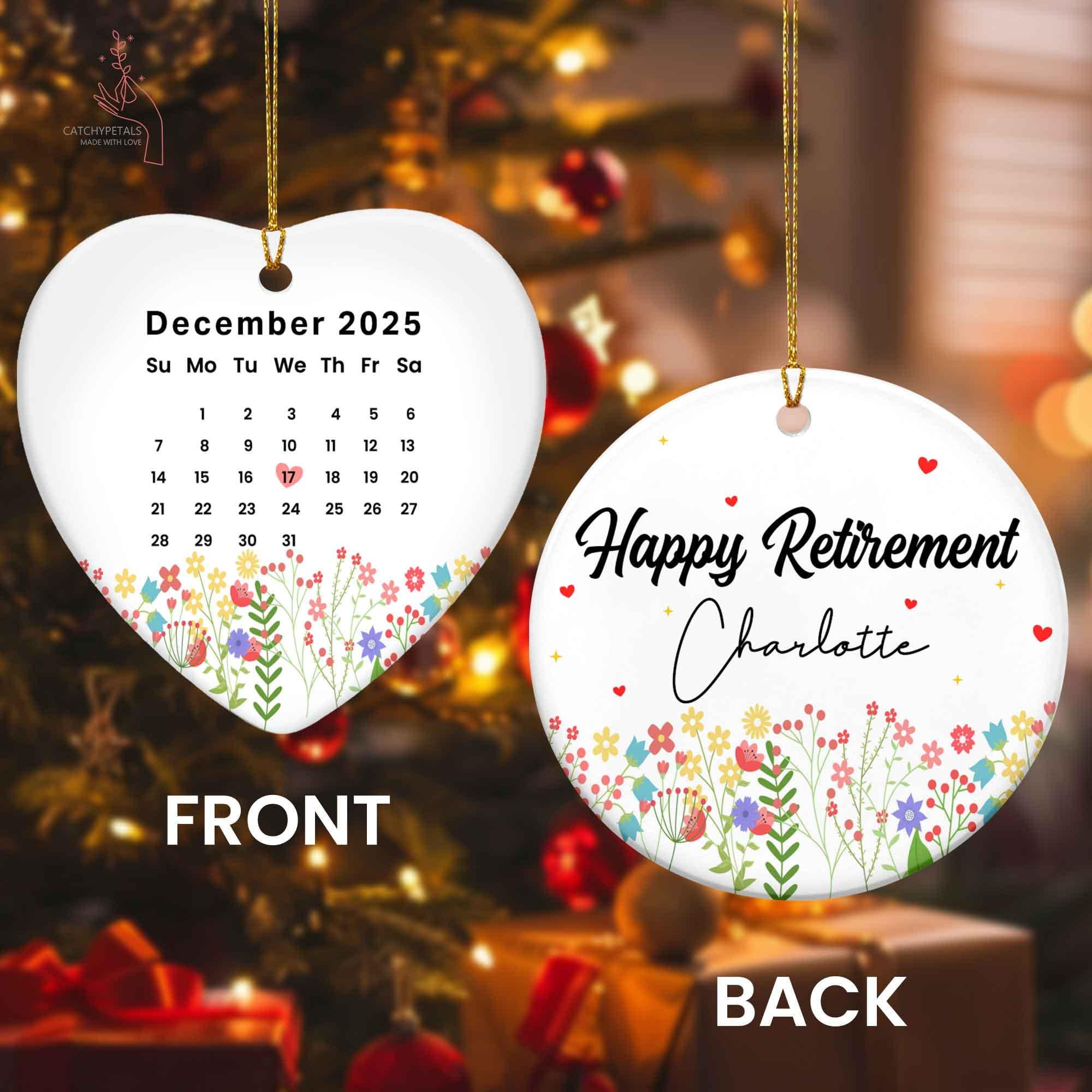 Retirement Chritsmas Ornament, Happy Retirement Ornament, Retirement ...