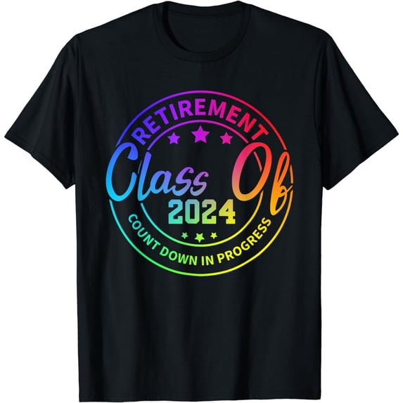 Retirement Class Of 2024 Count Down Progress Retired Teacher T-Shirt