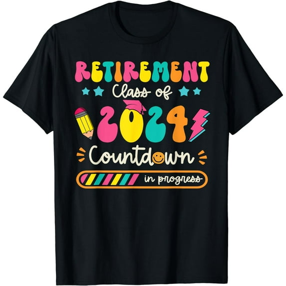 Retirement Class Of 2024 Countdown In Progress Teacher Women T-Shirt