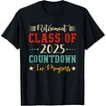 thumbnail image 1 of Retirement Class Of 2025 Countdown Funny Retiring Teacher T-ShirtMen's and women's gift, black and white T-shirt, size: Extra large S-4XL, 1 of 4
