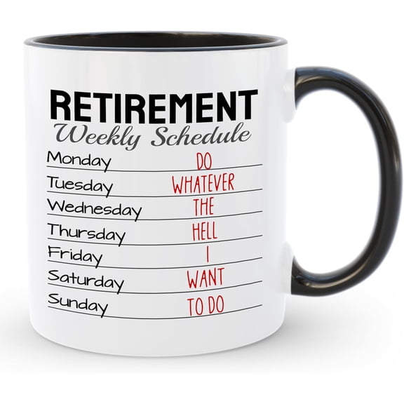 Retirement Coffee Mug, Retired Under New Management See Grandkids for Details Funny Cup, 11 Oz Ceramic Tea Mug, Birthday Christmas Mother's Day Gift for Women Mom Grandma Quitter
