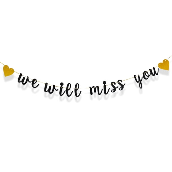 Retirement Decoration Banner Farewell Party Go Away Party We Will Miss You Party Supplies