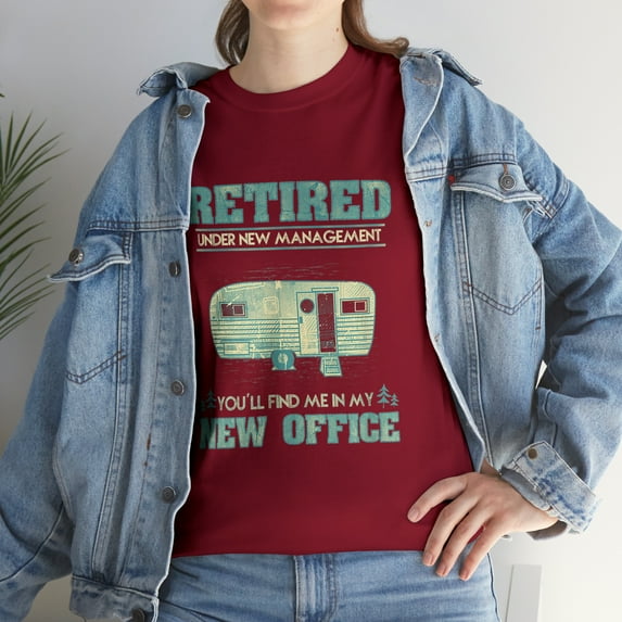 Retirement Funny Camping RV Caravan Retiree New Office T-Shirt