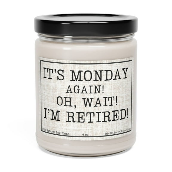 Retirement Gift, Funny Retirement Candle from Coworkers and Friends