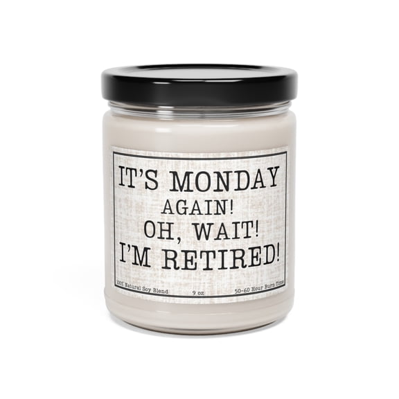 Retirement Gift, Funny Retirement Candle from Coworkers and Friends