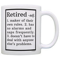 Retirement Gift Ideas Retired Definition Funny Retirement Gifts for Women Gift Coffee Mug Tea Cup White