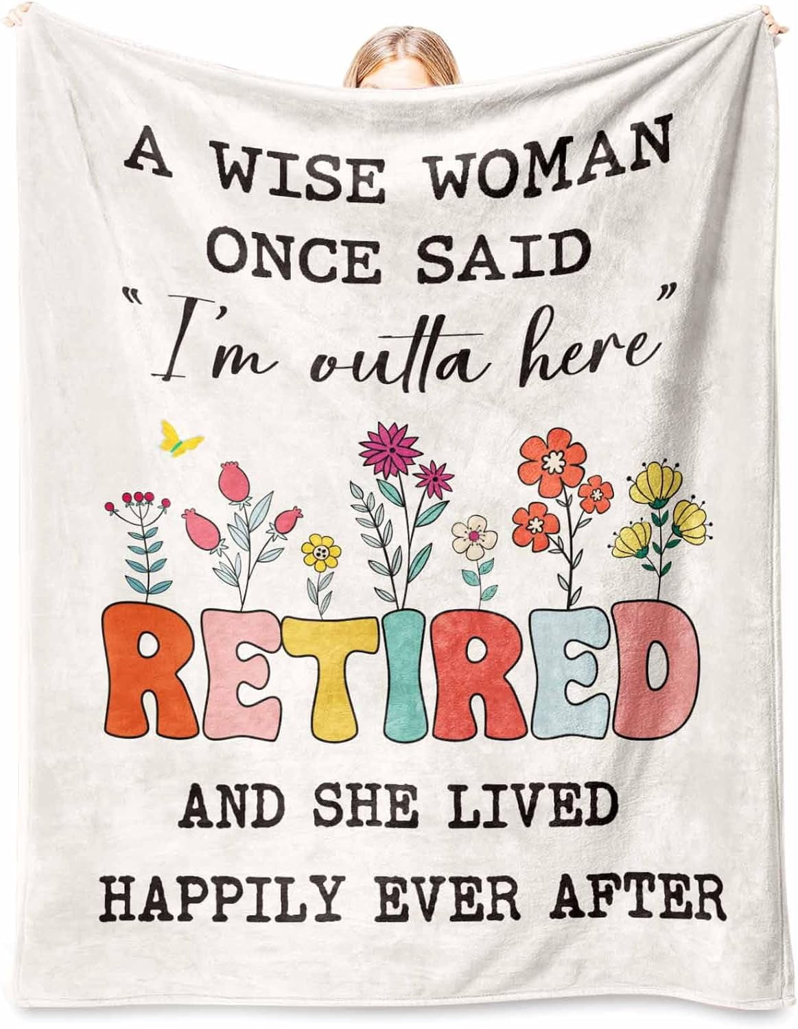 Retirement Gift for Woman 2026, Soft Flannel Retirement Blankets for Women, Best Retired Gifts for Women, Funny Retirement Gifts for Teacher Coworker Friend Nurse Boss Famale