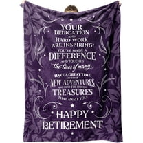 Retirement Gift for Woman, Best Retirement Gifts Ideas, Retirement Gifts Blanket 50"X60", Retired Gifts for Women, Men, Cool Retirement Gifts for Teachers, Nurses, Retiring Farewell Gifts Coworker