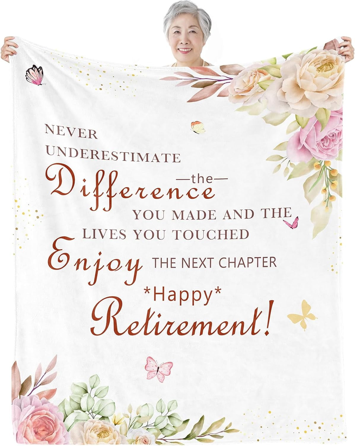 Personalisiertes Rentner Geschenk Flanell Decke - Lustige Retirement Decke
