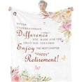 thumbnail image 1 of Retirement Gift for Woman, Funny Retirement Gifts for Women 2024, Cool Retirement Gifts, Farewell Gifts for Coworkers, Womens Goodbye Gifts, Happy Retirement Blanket 50"x60", 1 of 6