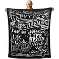 thumbnail image 1 of Retirement Gift for Woman & Man, Newspaper Throw Blanket Gift, Farewell Gifts for Coworkers, Going Away Gift, Goodbye Gifts for Coworkers, Coworker Leaving Gift Blanket (60"x50",Newspaper), 1 of 5