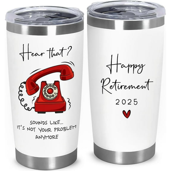 Retirement Gift For Woman Men 2025, Happy Retirement Tumbler, Retired 2025 Coffee Cup - Retired Gifts Birthday Gifts Christmas Presents for Men Doctor Nurse Coworkers