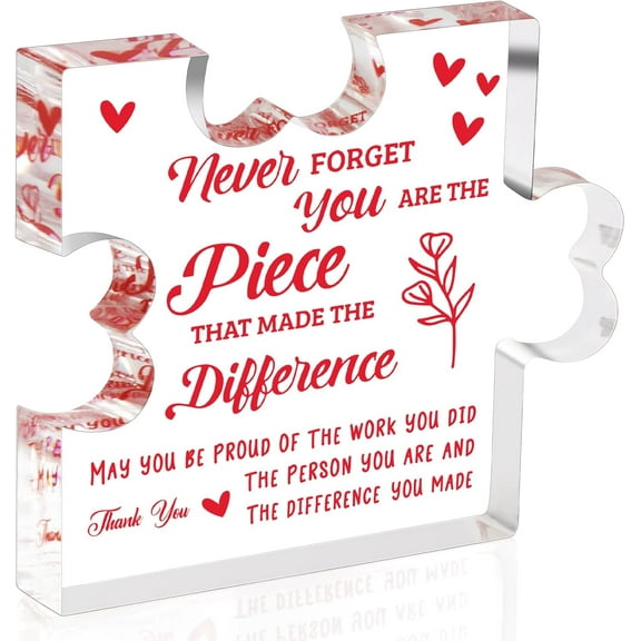 Retirement Gift for Women Coworker Leaving Gift Thank You Gifts for Friends Boss Leader Manager Supervisor Mom Grandma Employee Teacher Appreciation Gift Retired Decorative Signs Plaques