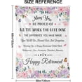 thumbnail image 1 of Retirement Gifts Blanket,Happy Retirement Gifts for Women,Retirement Gifts for Men,Coworker Goodbye Best Retirement Gifts Ideas Retired Throw Blankets Flannel Blanket 50"x 60", 1 of 6