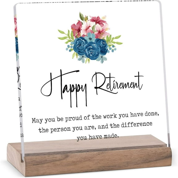 Retirement Gifts For Women 2023 Best Retirement Gifts For Men Happy Retirement Party Decorations Retirement Plaque For Retired Coworker Nurse Doctors Police Firefighters Teacher Dad