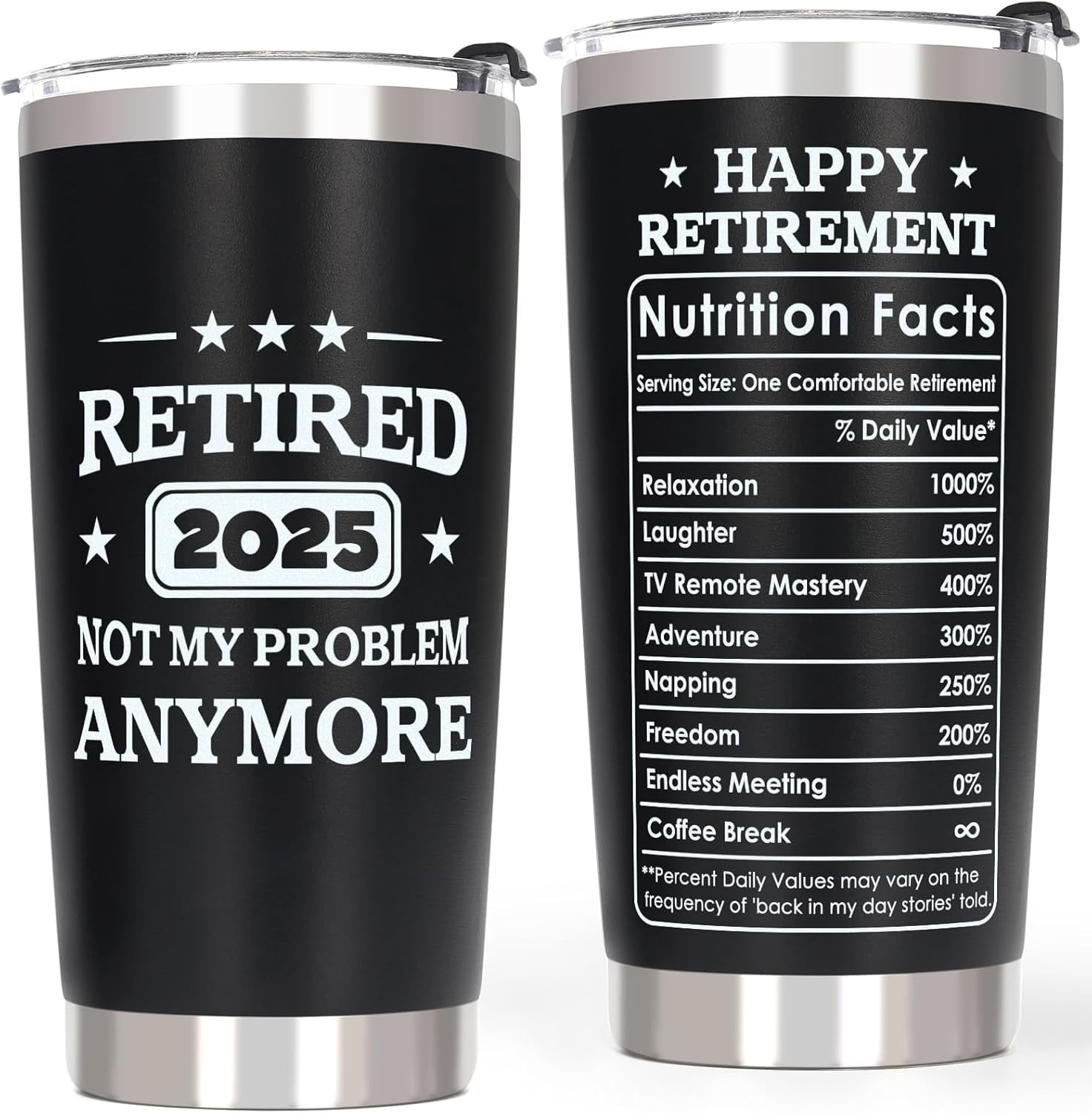 Retired 2025 Not My Problem Anymore Coffee Mug - 11oz Ceramic Retirement Gift For Coworker, Boss, Teacher, Friend - Funny Farewell Present