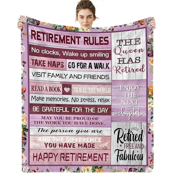 Retirement Gifts for Men 2025, Retirement Blanket, Retirement Gift, Best Men Retirement Gifts Ideas, Funny Retired Gifts for Dad, Doctors, Farewell Gifts for Coworker Throw Blanket 60"x 50"
