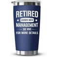 thumbnail image 1 of Retirement Gifts for Men - Funny Retired Gifts for Men, Husband, Dad, Coworker, Boss, Friends - 2025 Happy Retirement Gag Gift, Cool Party Idea Decorations - 20oz Navy Tumbler Cup With Gift Box, 1 of 6