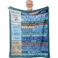 thumbnail image 1 of Retirement Gifts for Men, Retirement Gifts, Best Retirement Gifts, Retirement Gift, Best Retirement Gifts for Men, Retired Gifts for Men, Retirement Gifts for Men 2023 Blanket 60" × 80", 1 of 6