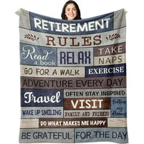 Retirement Gifts for Men, Retirement Gifts for Women 2024, Best Retirement Blanket, Retired Gifts for Men, Farewell Gifts for Coworkers, Coworker Leaving Gift Throw Blankets 50"X60"