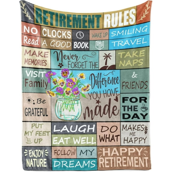 Retirement Gifts for Men, Retirement Gifts for Women, Best Retirement Gifts for Women, Retired Gifts for Women, Retirement Gifts for Women 2023 Throw Blanket 50" × 60"