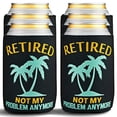 thumbnail image 1 of Retirement Gifts for Men & Women - Beverage Can Coolers - Vacation Beer Sleeves for Retirement Party Decorations & Supplies, Retired Gift Ideas - Insulated Drink Holder with Palm Tree Design, 6-P, 1 of 3