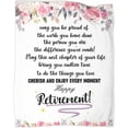 thumbnail image 1 of Retirement Gifts Retirement Blanket Retired Throw Floral Blankets for Boss Coworker Friend Farewell Gifts 50X60 in, 1 of 6