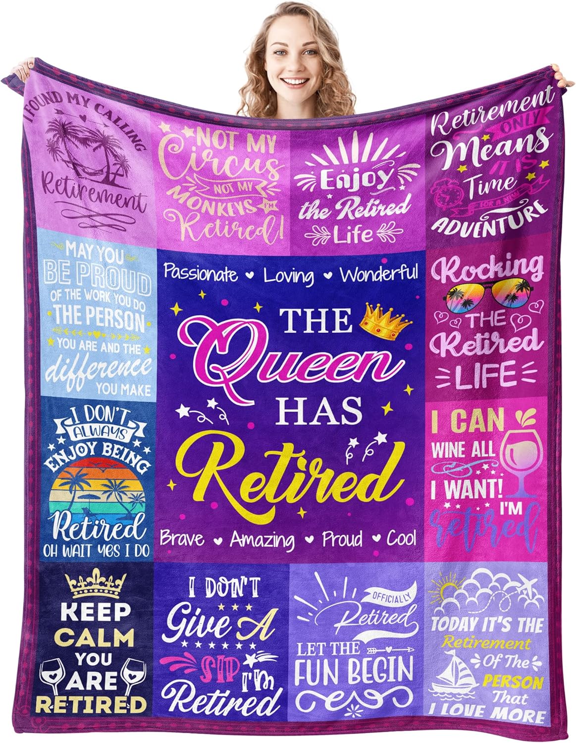 Retirement Gifts for Women 2025 Retirement Blanket for Women Retired ...