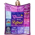thumbnail image 1 of Retirement Gifts for Women 2025 Retirement Blanket for Women Retired Throw Blanket Leaving Gifts Going Away Gift Goodbye Farewell Gifts for Coworkers Friends 50" x 40", 1 of 5