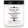thumbnail image 1 of Retirement Gifts for Women 2026 - 9oz Lavender Scented Soy Wax Candle - Perfect Happy Retirement Gift for Teacher, Nurse, Doctor, Friends, Coworker, Boss - Retirement Decorations for Women and Men, 1 of 7