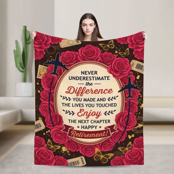 Retirement Gifts for Women 2027, Retired Gifts for Women, Retirement Gifts for Teachers Nurses Mom Grandma Friend, Farewell Gifts for Coworkers Boss, Retirement Throw Blanket 50x40