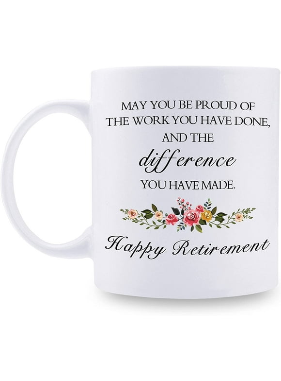 Retirement Gifts for Women - A Wise Woman Once Said I'm Outta Here Retirement Coffee Mug - Retirement Gifts for Grandma Wife Mom Aunt Coworkers - 11 oz