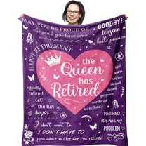 Retirement Gifts for Women, Best Retirement Gifts 60"x50" Blanket, Retired Gifts for Women, Unique Retirement Gift Ideas, Cool Retirement Gifts, Classy Retirement Gifts for Female