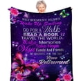 thumbnail image 1 of Retirement Gifts for Women, Funny Retirement Gifts for Women, Retirement Blanket, Farewell Gifts for Coworkers Women 2023, Cool Retirement Gifts, (Retirment Gift for Women, 80" X 60"), 1 of 1
