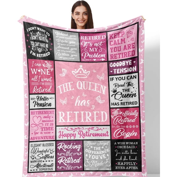 Retirement Gifts for Women, Retirement Gifts, Retirement Gifts for Women 2023 Coworker, Teacher Retirement Gifts for Women, Best/Cool Retirement Gifts, Retirement Blanket 60"x 50"