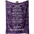 thumbnail image 1 of Retirement Gifts for Women Men 2024, Best Retirement Gifts Ideas, Funny Farewell Gifts for Coworkers, Going Away Gift, Goodbye Gifts for Coworkers, Coworker Leaving Gift Blanket 60"x50", 1 of 5