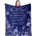 thumbnail image 1 of Retirement Gifts for Women Men 2024 Blanket 60"x50", Retirement Gift, Retired Gifts for Women, Best Retirement Gifts Ideas, Funny Cool Retirement Gifts, Going Away Gift, Farewell Gifts, 1 of 5