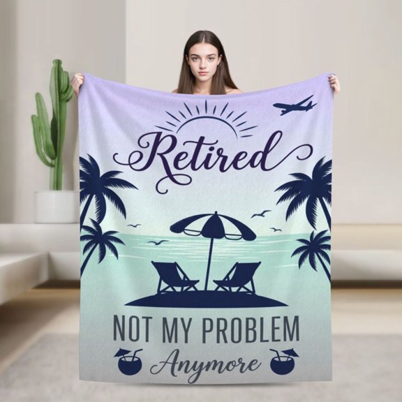 Retirement Gifts for Women Men, Retirement Blanket Gifts, Coworker Leaving Gifts, Farewell Going Away Gifts, Retirement Gifts for Colleagues, Friends, Teachers, Nurses, Doctor, Boss 50x40