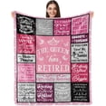 thumbnail image 1 of Retirement Gifts for Women, Retirement Gifts, Retirement Gifts for Women 2024 Coworker, Teacher Retirement Gifts for Women, Best/Cool Retirement Gifts, Retirement Blanket 60"x 50", 1 of 5