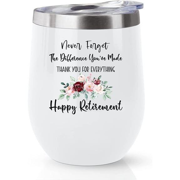 Retirement Gifts for Women Tumbler - Funny Female Retirement Gifts Mug - Best Female Retirement Party Decorations Gift Ideas - Unique Going Away Gifts for Coworker, Friends Coffee Cup 12oz