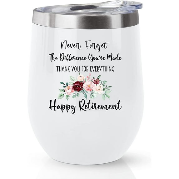 Retirement Gifts for Women Tumbler - Funny Female Retirement Gifts Mug - Best Female Retirement Party Decorations Gift Ideas - Unique Going Away Gifts for Coworker, Friends Coffee Cup 12oz