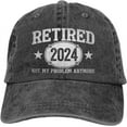 Retirement Gifts for Men 2025 Funny Retirement Gift for Woman Hat Retired 2025 Baseball Cap
