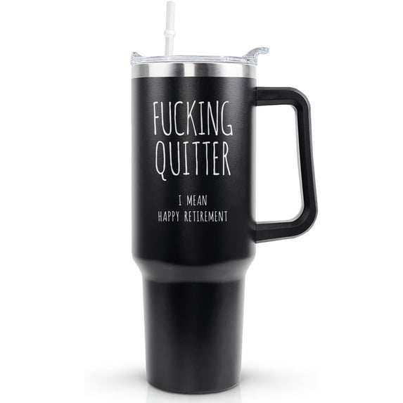 Retirement Gifts for Men Women Retired Mug Dad Mom Grandpa Grandma Father''s Day Mother''s Day Christmas Stainless Steel Insulated With Lid and Straw